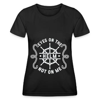 Seglen Segelboot Segler - Frauen Funktions-T-Shirt - Schwarz - Vorne - AI Model Female 172 light (172cm)
