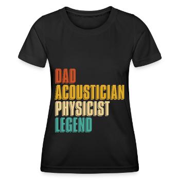 Physik Physiker - Frauen Funktions-T-Shirt - Schwarz - Vorne - AI Model Female 172 light (172cm)