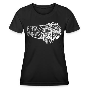 Betta Fish Besitzer Tropical Fish - Frauen Funktions-T-Shirt - Schwarz - Vorne - AI Model Female 172 light (172cm)