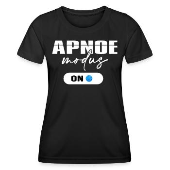 Diver Oxygen Apnea Mode Diving Dive Time - Women's Functional T-Shirt - black - Front - AI Model Female 172 light (172cm)