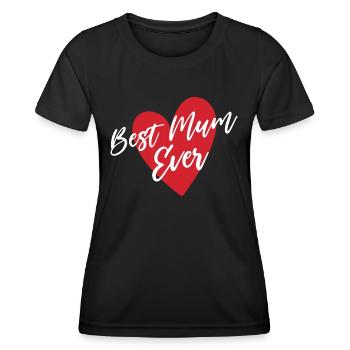 Beste Mutter aller Zeiten - Frauen Funktions-T-Shirt - Schwarz - Vorne - AI Model Female 172 light (172cm)