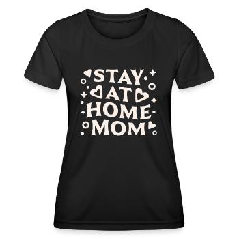 Hausfrau - Frauen Funktions-T-Shirt - Schwarz - Vorne - AI Model Female 172 light (172cm)