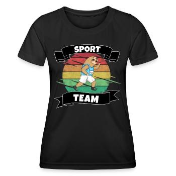 Sport - T-shirt sport Femme - noir - Devant - AI Model Female 172 light (172cm)