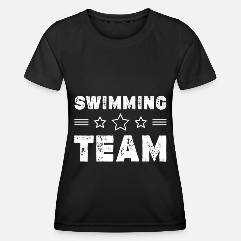Swimming Team - Women's Functional T-Shirt - black