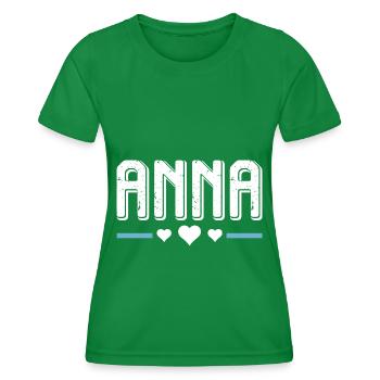 Anna - Frauen Funktions-T-Shirt - Kelly Green - Vorne - AI Model Female 172 dark (172cm)