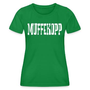 Westerwald Spruch Geschenk - Hui Wäller - Frauen Funktions-T-Shirt - Kelly Green - Vorne - AI Model Female 172 dark (172cm)