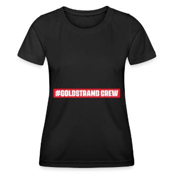 L’équipage des Sables d’Or - T-shirt sport Femme - noir - Devant - AI Model Female 172 light (172cm)