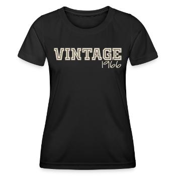 Vintage 1966 Original 1966 Rétro 1966 Cadeau 1966 - T-shirt sport Femme - noir - Devant - AI Model Female 172 light (172cm)