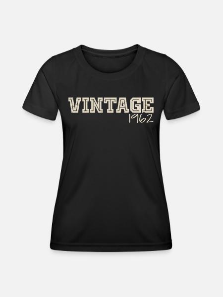 Vintage 1962 originele 1962 Retro 1962 Gift 1962 - Functioneel T-shirt voor vrouwen - zwart