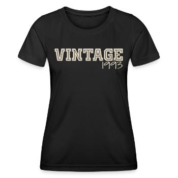 Jahrgang 1993 Original 1993 Retro 1993 Geschenk 1993 - Frauen Funktions-T-Shirt - Schwarz - Vorne - AI Model Female 172 light (172cm)