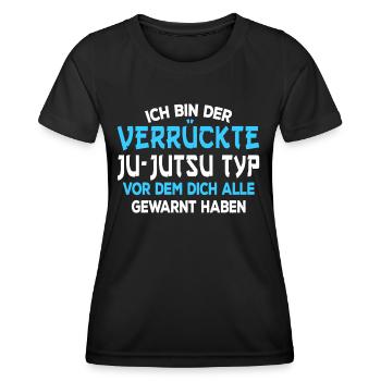 Ju Jutsu Training Ju-Jutsu Kampfsport Jiu Jitsu - Frauen Funktions-T-Shirt - Schwarz - Vorne - AI Model Female 172 light (172cm)