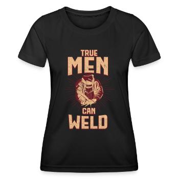Welder Welding Welding Job Slogans Weld - Women's Functional T-Shirt - black - Front - AI Model Female 172 light (172cm)