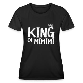 King of Mimimi Statment Krone Sarkastischer König - Frauen Funktions-T-Shirt - Schwarz - Vorne - AI Model Female 172 light (172cm)