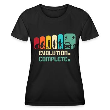 Eauto Voiture électrique Voiture électrique - T-shirt sport Femme - noir - Devant - AI Model Female 172 light (172cm)