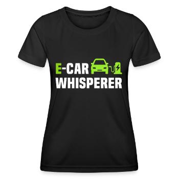 Eauto E-Car Electric Car - Women's Functional T-Shirt - black - Front - AI Model Female 172 light (172cm)