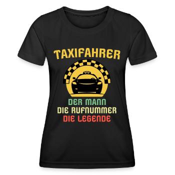 Taxi Fahrer Taxifahrer Sprüche - Frauen Funktions-T-Shirt - Schwarz - Vorne - AI Model Female 172 light (172cm)