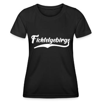 Fichtelgebirge Sprüche Fichtelgebirgler - Frauen Funktions-T-Shirt - Schwarz - Vorne - AI Model Female 172 light (172cm)
