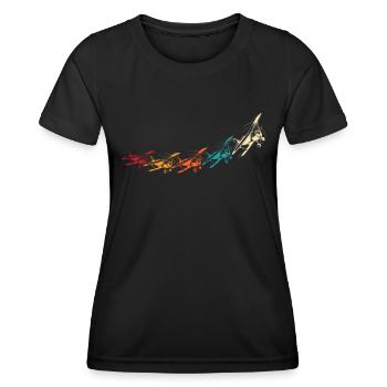Flying RC Airplane Model Airplane Model Airplane - Women's Functional T-Shirt - black - Front - AI Model Female 172 light (172cm)