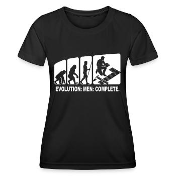 Carrelage Evolution Carrelage Pose - T-shirt sport Femme - noir - Devant - AI Model Female 172 light (172cm)