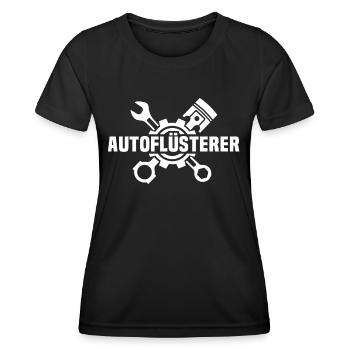 Schrauber Mechaniker Autoschlosser Schrauben - Frauen Funktions-T-Shirt - Schwarz - Vorne - AI Model Female 172 light (172cm)