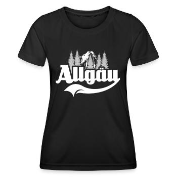 Allgaeu Allgäuer Lustige Allgäu Sprüche - Frauen Funktions-T-Shirt - Schwarz - Vorne - AI Model Female 172 light (172cm)