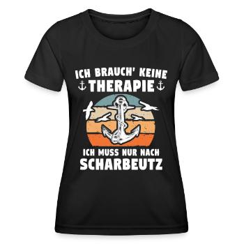 Scharbeutz Sprüche Scharbeutzer - Frauen Funktions-T-Shirt - Schwarz - Vorne - AI Model Female 172 light (172cm)