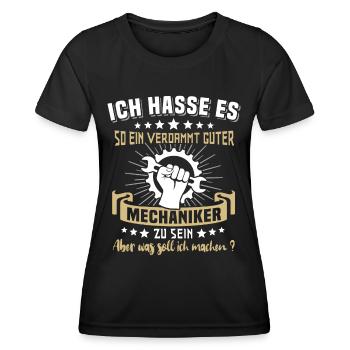 Mechaniker Sprüche Automechaniker - Frauen Funktions-T-Shirt - Schwarz - Vorne - AI Model Female 172 light (172cm)