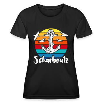 Scharbeutz Sprüche Scharbeutzer Ostsee - Frauen Funktions-T-Shirt - Schwarz - Vorne - AI Model Female 172 light (172cm)
