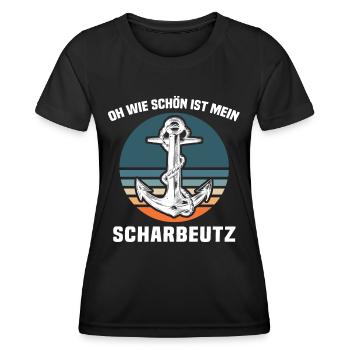 Scharbeutz Ostsee Scharbeutzer Urlaub - Frauen Funktions-T-Shirt - Schwarz - Vorne - AI Model Female 172 light (172cm)