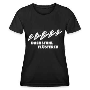 Dachdecker Dachdecken - Frauen Funktions-T-Shirt - Schwarz - Vorne - AI Model Female 172 light (172cm)