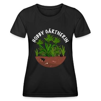 Hobby Gärtnerin - Frauen Funktions-T-Shirt - Schwarz - Vorne - AI Model Female 172 light (172cm)