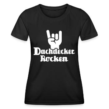 Dachdecker Dachspengler Dachklempner - Frauen Funktions-T-Shirt - Schwarz - Vorne - AI Model Female 172 light (172cm)