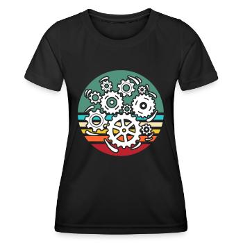 Machinist Machine Operator Machinists - Women's Functional T-Shirt - black - Front - AI Model Female 172 light (172cm)
