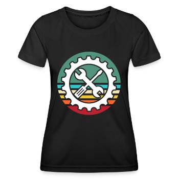 Machinist Machine Operator Machinists - Women's Functional T-Shirt - black - Front - AI Model Female 172 light (172cm)