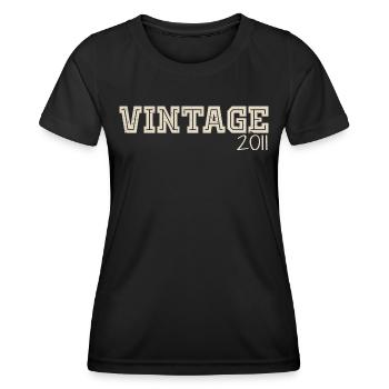 Jahrgang 2011 Original 2011 Retro 2011 Geschenk 2011 - Frauen Funktions-T-Shirt - Schwarz - Vorne - AI Model Female 172 light (172cm)