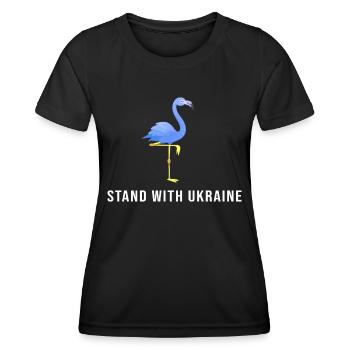 ukraine peace free kiev stand with ukraine - Women's Functional T-Shirt - black - Front - AI Model Female 172 light (172cm)