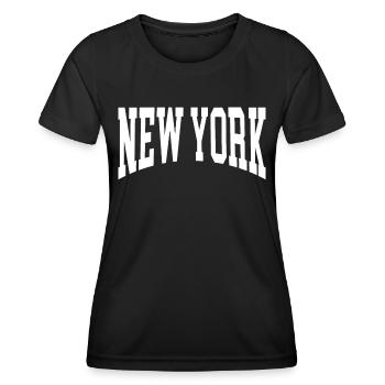 New York - T-shirt sport Femme - noir - Devant - AI Model Female 172 light (172cm)