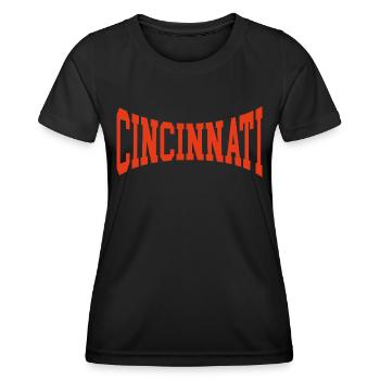 Cincinnati - Women's Functional T-Shirt - black - Front - AI Model Female 172 light (172cm)