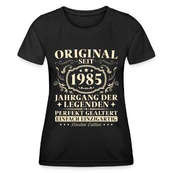 40 Jahre Original seit 1985 Jahrgang - Frauen Funktions-T-Shirt - Schwarz - Vorne - AI Model Female 172 light (172cm)