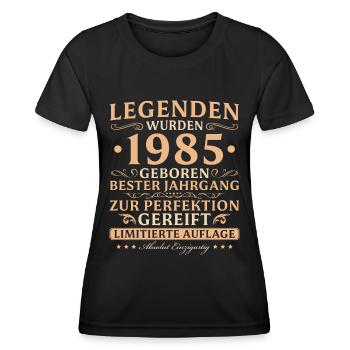 1985 Jahrgang Absolut Einzigartig 40 Jahre - Frauen Funktions-T-Shirt - Schwarz - Vorne - AI Model Female 172 light (172cm)