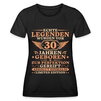 30. Geburtstag Absolut Einmalig seit 30 Jahren - Frauen Funktions-T-Shirt - Schwarz - Vorne - AI Model Female 172 light (172cm)
