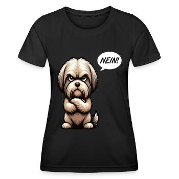 Nein Shih tzu Shih tzus Shih tzu Besitzer - Frauen Funktions-T-Shirt - Schwarz - Vorne - AI Model Female 172 light (172cm)