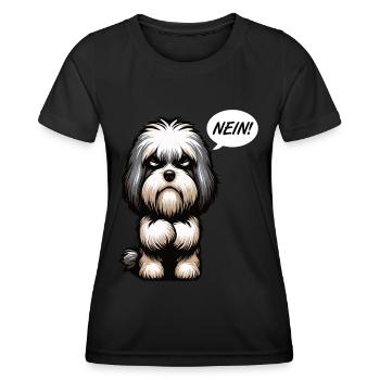 Nein Havaneser Havaneserbesitzer Havaneserhalter - Frauen Funktions-T-Shirt - Schwarz - Vorne - AI Model Female 172 light (172cm)
