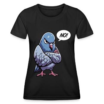 No pigeon pigeons pigeon fanciers pigeon fanciers - Women's Functional T-Shirt - black - Front - AI Model Female 172 light (172cm)