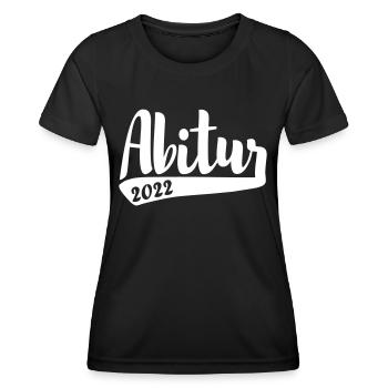 Abitur 2022 AK 22 schlichtes Design - Frauen Funktions-T-Shirt - Schwarz - Vorne - AI Model Female 172 light (172cm)