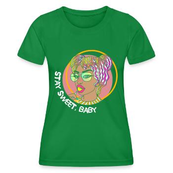 LOLLIPOP FILLE STAY SWEET BABY - T-shirt sport Femme - vert - Devant - AI Model Female 172 dark (172cm)
