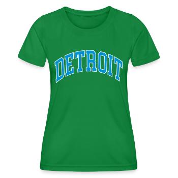 Detroit - Women's Functional T-Shirt - kelly green - Front - AI Model Female 172 dark (172cm)