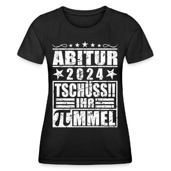 Abi 2024 - Frauen Funktions-T-Shirt - Schwarz - Vorne - AI Model Female 172 light (172cm)