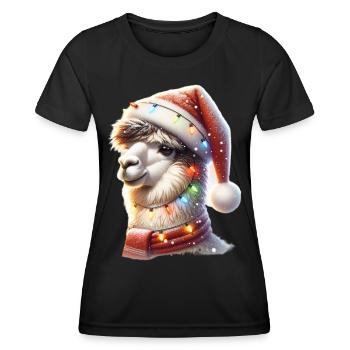Lama - Women's Functional T-Shirt - black - Front - AI Model Female 172 light (172cm)
