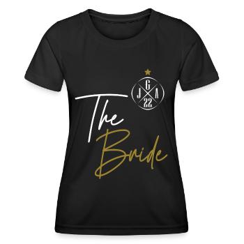 Team Bride The Bride - Frauen Funktions-T-Shirt - Schwarz - Vorne - AI Model Female 172 light (172cm)